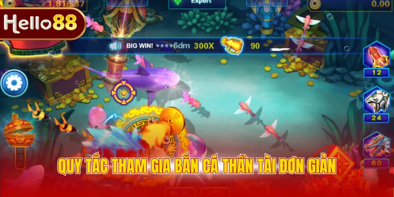 Quy tắc tham gia bắn cá Thần Tài đơn giản