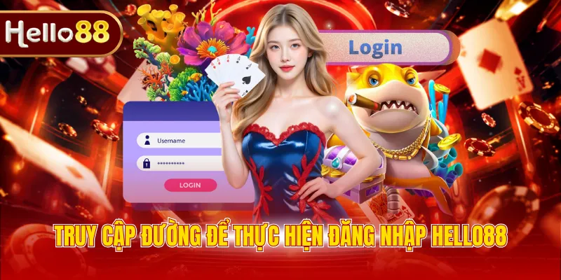 Truy cập đường để thực hiện đăng nhập Hello88
